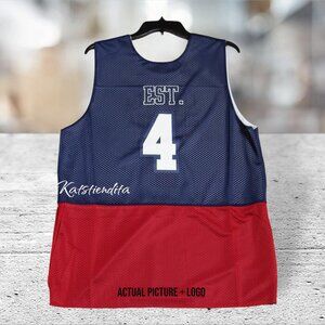 NEW Mitchell And Ness EST. 1904 Reversible Mesh JERSEY Size XL Blue Red White #4